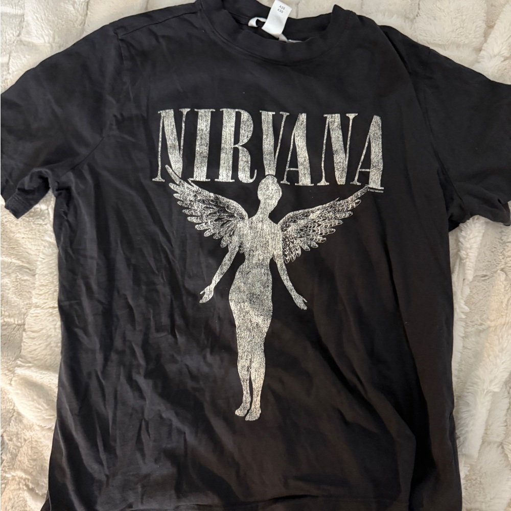 Nirvana Black Graphic T-Shirt